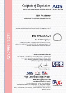 ILM ISO 29994 CERTIFICATE